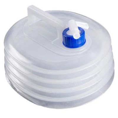 Collapsible Water Container with Tap Folding Portable PE Multifunction for Outdoor Sports & Hiking Barbecue Car Bucket Accessories (5L)
