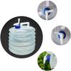 Collapsible Water Container with Tap Folding Portable PE Multifunction for Outdoor Sports & Hiking Barbecue Car Bucket Accessories (5L) view 3