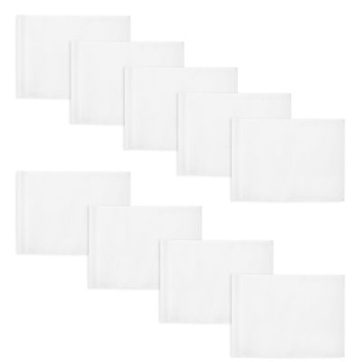 KINGTOP Golf Flag 20x14 Inch - Plain White, 420D Nylon, Tube Inserted - Standard Putting Green Flags for Backyard Practice, Golf Courses, Country Club, 9-Pack