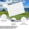 KINGTOP Golf Flag 20x14 Inch - Plain White, 420D Nylon, Tube Inserted - Standard Putting Green Flags for Backyard Practice, Golf Courses, Country Club, 9-Pack view 2