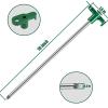 Tiomues Tent Stakes, 10PCS Heavy Duty Tent Stakes Pegs, Outdoor Camping Windproof Professional Ground Stakes, Metal Tent Pegs for All Kinds of Ground, Specially Designed for Tent Canopies view 2