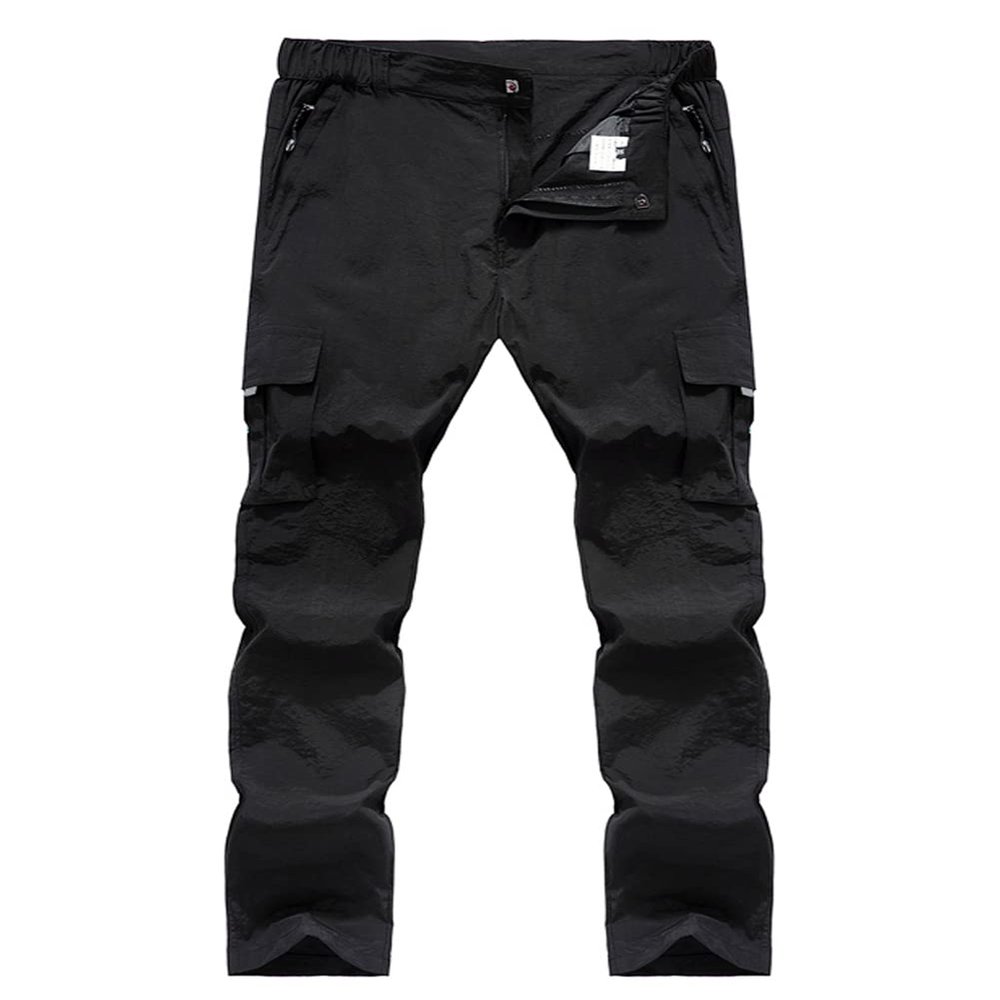 Kolongvangie Men Pants Outdoor Quick Dry Casual Work Strechy Bottoms Ripstop Hunting Tactical Fishing Golf Nylon Spandex Pants