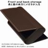 (Meigan) Double Glasses Case Aluminum Hard Shell Faux Leather for Men, Women | for Reading Glasses and Sunglasses etc. view 2