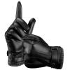 Aegend Sheepskin Leather Gloves for Men, Soft Warm Cashmere Lining Full Hand Touchscreen Anti-Slip Winter Gift Thermal Black view 1