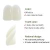 BEAUEXE 2 PCS Custom Deluxe Fake Big Buck Teeth Caps for Winnie Clown Bunny Witch Halloween Costume 17mm Beige White view 3