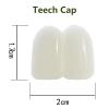 BEAUEXE 2 PCS Custom Deluxe Fake Big Buck Teeth Caps for Winnie Clown Bunny Witch Halloween Costume 17mm Beige White view 4