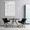 LILIIY Pilates Reformer Chart Poster Home Workout Gym Yoga Studio Decoration Poster Gift for Yoga Lovers (16x24inch-Wooden Framed) view 2