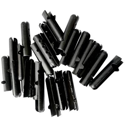 Goodlace 100/200/300 PCS Metal Aglets DIY Shoelaces Repair Shoe Lace Tips Replacement End (200pcs, Black)
