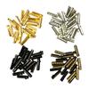 Goodlace 100/200/300 PCS Metal Aglets DIY Shoelaces Repair Shoe Lace Tips Replacement End (200pcs, Black) view 3