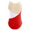 FEESHOW Gymnastics Leotards for Girls Sparkle Metallic Athletic Clothes Activewear One-Piece Skating Jumpsuit Red 4 Years view 2