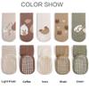 Exegawe Toddler Non Slip Socks, Cute Baby Socks with Grips Crew Socks 5 Pairs(D-5 Mix Colors,L) view 3