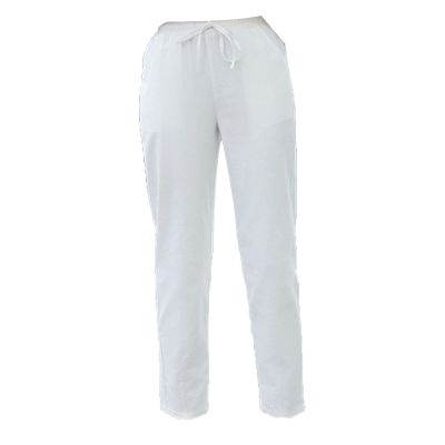 DGHM-JLMY Women's Cotton Casual Harem Pants Loose Baggy Ninth Thin Pencil Pants Solid High Waist Tapered Ankle Stretch Pants (White,Small,5,OZ)