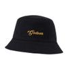 LexiuYibai Bucket Hat for Men Women Godson Embroidered Washed Cotton Unisex Bucket Hats (Black,7 1/2) view 1