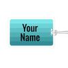 Kids Labels Durable Large Luggage & Bag Tag Turquoise Palette Design view 1