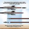28"/30" Pure Carbon Archery Spine 400/500 with Removable Tip 4" Real Feather Arrows for Recurve and Compound and Traditional Bows Hunting Target Practice (8 Pack) (30 inches,Spine 400) view 3