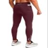 Pudolla Men's Thermal Running Tights with 3 Zipper Pockets Workout Compression Leggings Cycling Pants for Men Hiking Jogging(Wine X-Large) view 1