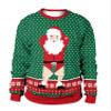 Colorful House Unisex's Ugly Christmas Jumper Sweater Printed Pullover, 3D Digital Print Sweatshirt(X-Large, Santa Claus03) view 1
