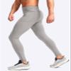 Pudolla Men's Thermal Running Tights with 3 Zipper Pockets Workout Compression Leggings Cycling Pants for Men Hiking Jogging(Light Grey Medium) view 2