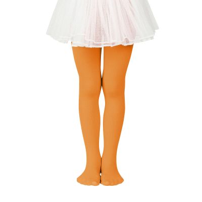 American Trends Baby Girls Tights Christmas Dance Leggings Toddler Ballet Orange Tights for Girls Warm Stockings for Girls Orange 1-3T