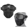 Tactical Mask with PC Goggles Air Filtration Fan Anti Fog Outdoor Airsoft Paintball Shooting Sports Gear view 2