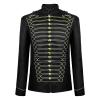 Cambkatl Mens Steampunk Costume Jackets Retro Military Band Drummer Punk Gothic Parade Jacket for Halloween Music Festival view 1