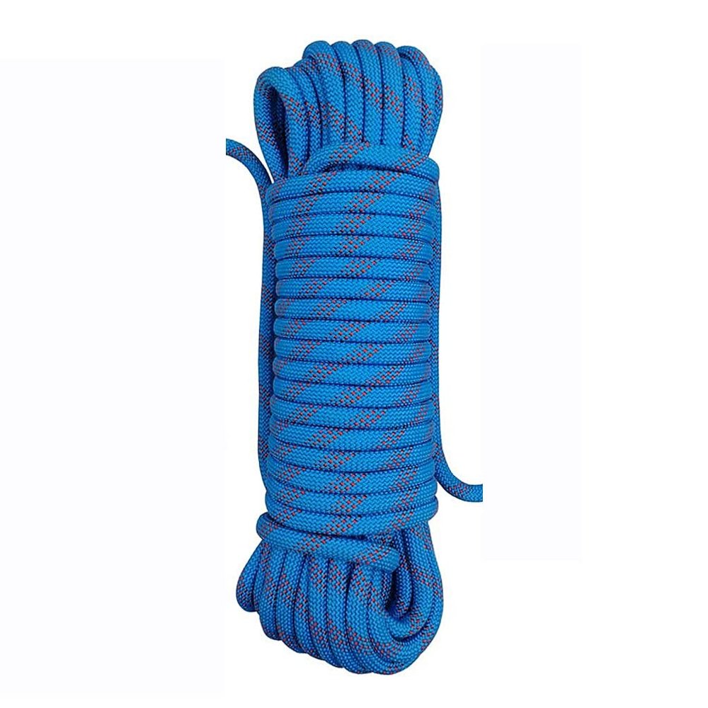 Aoneky 32ft 10mm Static Rope - Polyester Rope for Climbing, Rescue, Arborist Work, Camping & Towing, UV Resistan