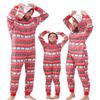 ANGELGGH Family Matching Christmas Onesie, Cute Vacation Bear Print One Piece Pajamas, Hooded Holiday Sleepwear Nightwear (Youth, 2-3T, Bear) view 1
