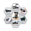 ABIRAM Yoga Socks Toeless Non-Slip Grips & Straps, for Pilates, Barre, Ballet, Bikram, Workout for Women view 4