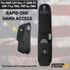 Hero's Pride Universal Ballistic Tourniquet Holder, Molded Nylon TQ Pouch for Tactical Duty Belts, Duty Gear & EDC Case Fits Most Tourniquets Including CAT Gen 7, Lightweight & Durable Design, Black view 2