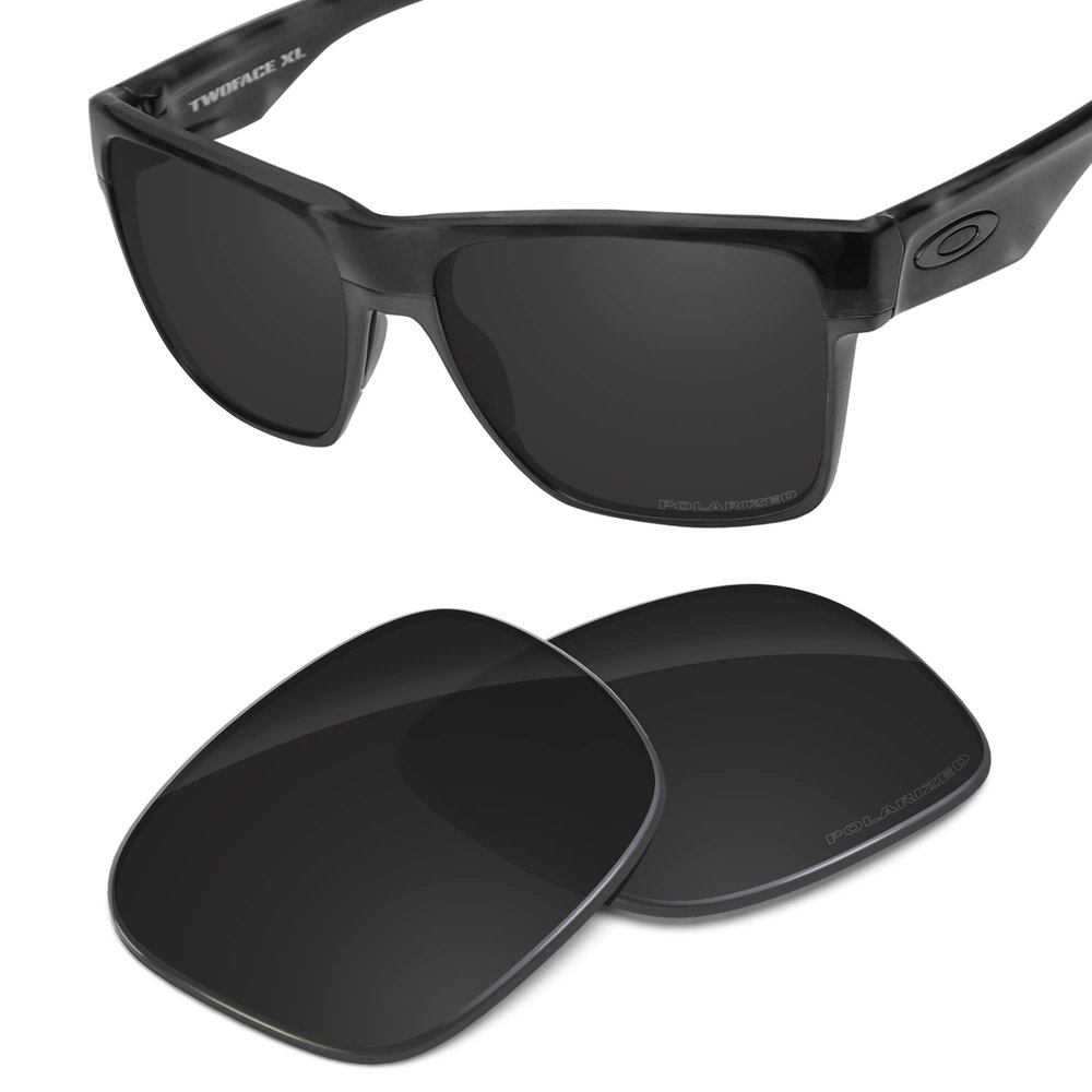 Tintart Performance Replacement Lenses Compatible with Oakley TwoFace XL OO9350 Polycarbonate Polarized Etched-Carbon Black