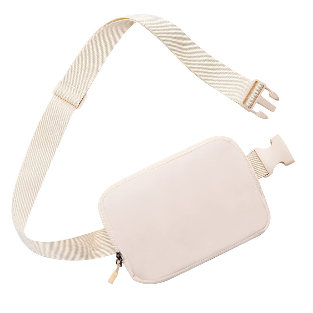 Belt bag Fanny pack crossbody bags for women Everywhere belt bag (ivory)