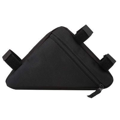 Bicycle Triangle Bag7.9" Bike Frame Storage Bag with Quick Release for Road & MTB | Frame Bag Compatible with All Bike Frames, Lightweight Oxford Fabric Pouch (Black)