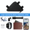 Bicycle Triangle Bag7.9" Bike Frame Storage Bag with Quick Release for Road & MTB | Frame Bag Compatible with All Bike Frames, Lightweight Oxford Fabric Pouch (Black) view 3