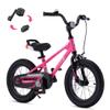 RoyalBaby Freestyle EZ Kids Bike, Easy Learn Balancing to Biking, 14 Inch Balance & Pedal Bicycle, Instant Assembly Toddlers Boys Girls Ages 3-5 Years, 14" Pink view 1