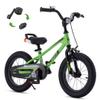 RoyalBaby Freestyle EZ Kids Bike, Easy Learn Balancing to Biking, 14 Inch Balance & Pedal Bicycle, Instant Assembly Toddlers Boys Girls Ages 3-5 Years, 14" Green view 1