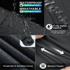 33,000ft Men's Rain Pants Waterproof Lightweight Breathable Golf Over Pants for Hiking Travel Cycling Outdoor Grey view 3