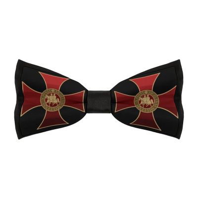 Templar Knight Logo Mens Bow Ties Classic Bowtie Pre-Tied Novel Fun Pattern for Any Age