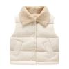 Jeborah Winter Jacket Girls Solid Color Plush Cute Fall Thick Coat Cloak Toddler Infant Button Warm Cardigan Outwear (18-24 Months, White) view 1