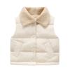 Jeborah Winter Jacket Girls Solid Color Plush Cute Fall Thick Coat Cloak Toddler Infant Button Warm Cardigan Outwear (18-24 Months, White) view 4