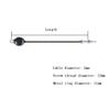 1-6M Home Gym Replacement Cables Thick 5mm LAT Pulldown Cable for Fitness Cable Pulley Machine with Screw and Stopper Ball (Color : 2.5m) view 2