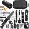 LANKAMO Emergency Survival Kit Gifts for Men Husband Dad, 34 in 1 Survival Gear and Equipment for Camping Hiking Outdoors Adventures, Birthday Christmas for Men Boyfriends Fathers view 1