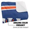 Houston Christian University Huskies Primary Logo Silky Touch Sherpa Back Super Soft Throw Blanket,Primary Logo view 3