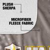 Valparaiso University Beacons Logo Dots Silky Touch Sherpa Back Super Soft Throw Blanket,Logo Dots view 4