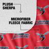 Delaware State University Hornets Logo Pattern Silky Touch Sherpa Back Super Soft Throw Blanket,Logo Pattern view 4