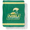 Norfolk State University Primary Logo Silky Touch Sherpa Back Super Soft Throw Blanket,Primary Logo view 1