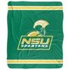 Norfolk State University Primary Logo Silky Touch Sherpa Back Super Soft Throw Blanket,Primary Logo view 2