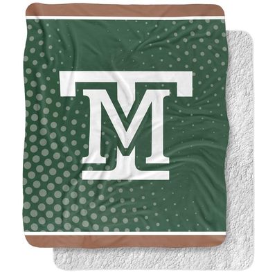 Montana Tech University Orediggers Logo Dots Silky Touch Sherpa Back Super Soft Throw Blanket,Logo Dots