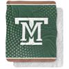 Montana Tech University Orediggers Logo Dots Silky Touch Sherpa Back Super Soft Throw Blanket,Logo Dots view 1