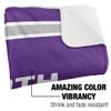 University of North Alabama Lions Primary Logo Silky Touch Sherpa Back Super Soft Throw Blanket,Primary Logo view 3