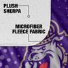 James Madison University Dukes Logo Dots Silky Touch Sherpa Back Super Soft Throw Blanket,Logo Dots view 4